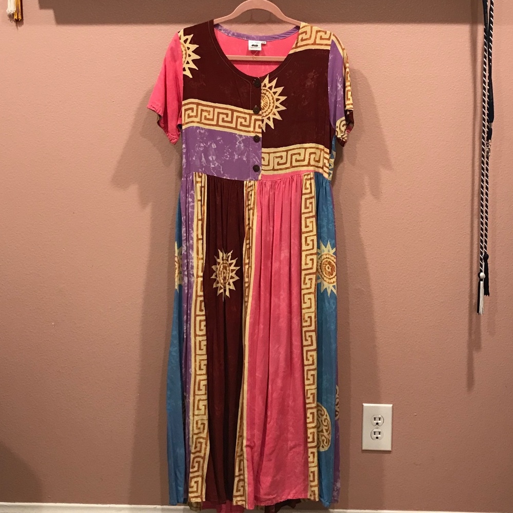 Eccentric Sun-printed Maxi